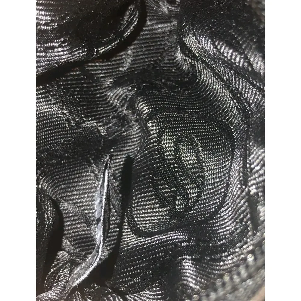Brighton Vintage Snakeskin Embossed Patent Leather Zip Coin Purse Earbud Case